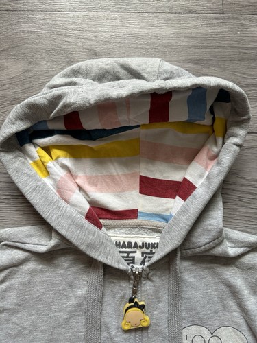 Vintage Harajuku Lovers Full Zip Hoodie Gwen Stefani Adult Small Gray Womens Y2K - Picture 7 of 18