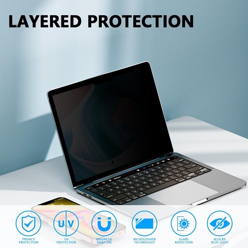 Macbook Air 15 inch Privacy Screen Protector (2023, M2, A2941), Removable Pri... - Photo 5/6