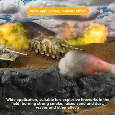 Diorama Simulation Smoke Model Artillery Missiles Explosion Splash Effect Cotton