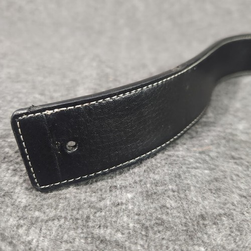 HERMÈS Men’s Black Leather Belt Big “H” Gold Buckle Size 50/125 Made In France - Picture 9 of 11