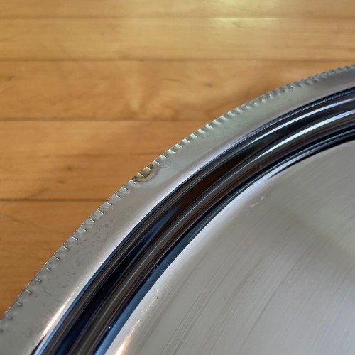 Vintage Royal Chrome Mid Century Chrome Stainless And Glass Lazy Susan 8 Pcs 15" - Picture 11 of 19
