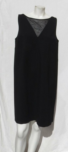 $145 LRL RALPH LAUREN Negro Elastizado Ponte Tejido Vaina Sin Mangas EE. UU. L COMO NUEVO - Imagen 5 de 5