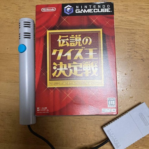 Nintendo 2005 Densetsu no Quiz w/Microphone Nintendo GameCube GC Used from Japan - Picture 4 of 12