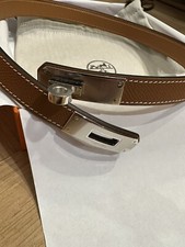 Hermes Kelly Buckle Belt Gold With Palladium Hardware