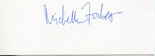 MICHELLE FORBES ACTRESS IN STAR TREK NEXT GENERATION / 24 SIGNED CARD AUTOGRAPH