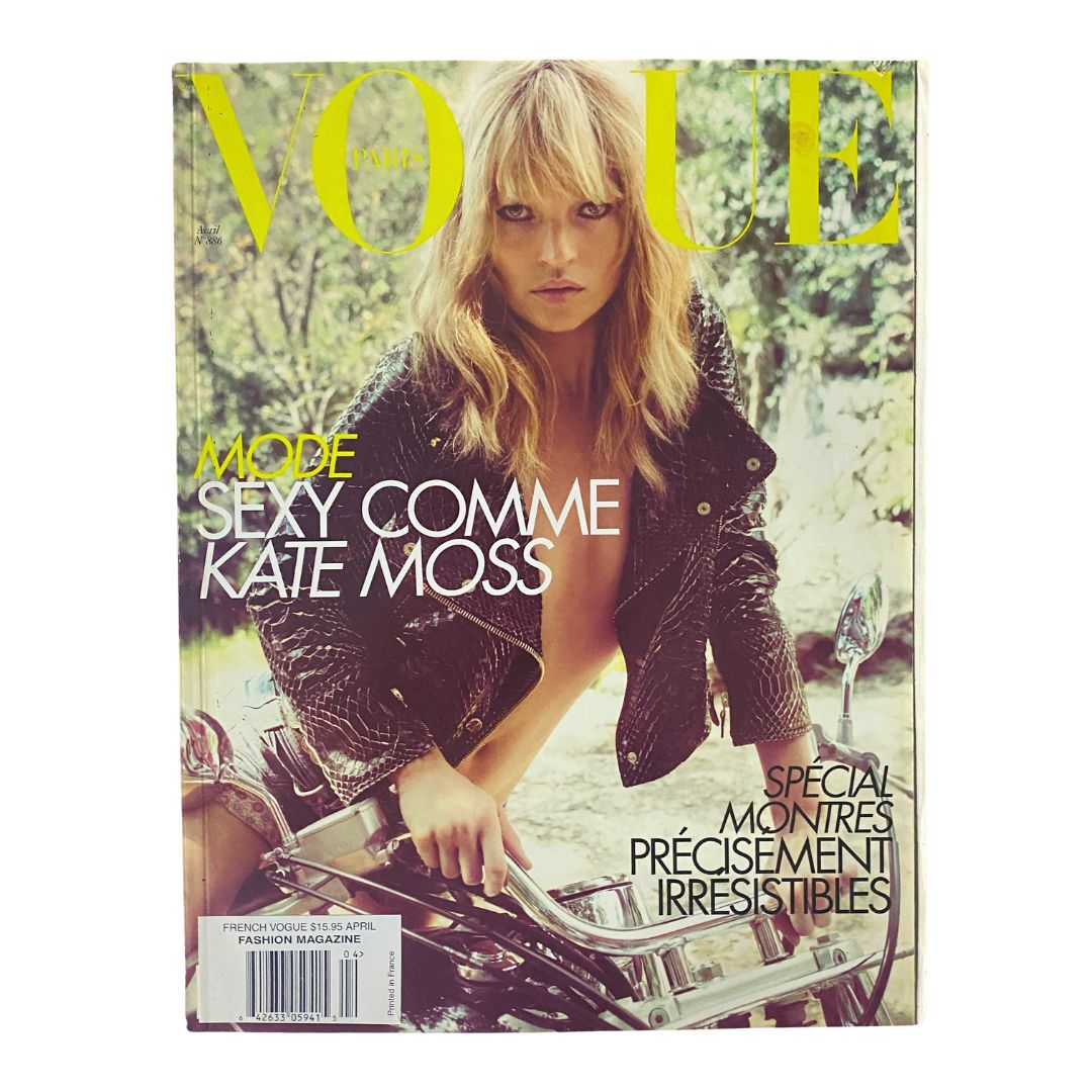 Vogue Paris Magazine April 2008 Kate Moss Cover No Label | eBay