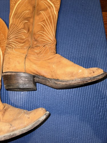 100% Leather Boots Size USA 7.5M, European 40, English 6.5, AU 6.5, Tony Lama - Picture 15 of 21