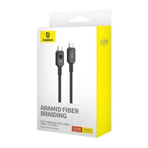 Baseus Fast Charging Data Cord Type-C to Type-C 100W 1/2m - Picture 12 of 29