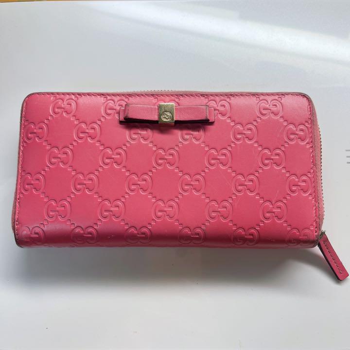 [Precio reducido] GUCCI cartera larga con cremallera redonda Directamente de ...