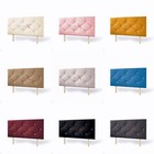24 Inches Cross Diamond Upholstered Luxury Headboards Plush Fabric Velvet Padded