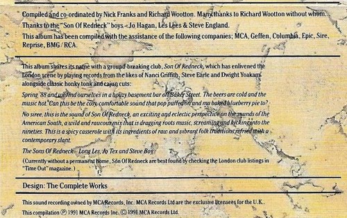 Various Son of Redneck New Sound Roots America CASSETTE ALBUM Folk Country Rock - Picture 10 of 12
