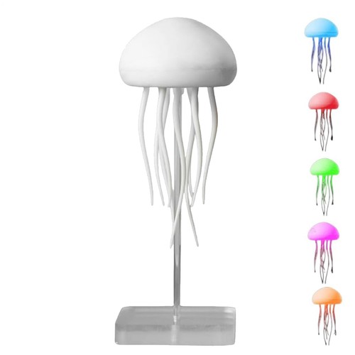 LED Jelly Fish Light Lamp Voice Control LED Floating Jellyfish Lamp Rechargeable
