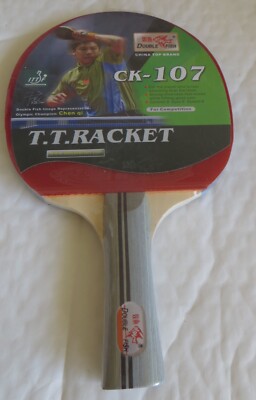 GoodBasic Long Handle (Shakehand) Ping Pong Paddle Table Tennis Racket Bat Blade