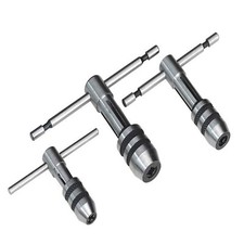 ATW-0053 3-Piece Adjustable T-Handle Tap Wrench Set for M1-M12 Threads