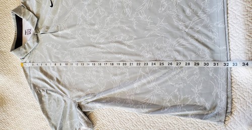 Polo de golf Nike Tiger Woods Collection Dri Fit ADV para hombre talla XXL gris geométrico - Imagen 12 de 13