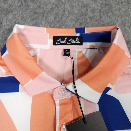 Polo de golf Bad Birdie Catalina para hombre L Shaftesbury Glen Performance Myrtle Beach - Imagen 7 de 13