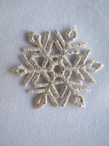 #3026 Golden,Silver Snowflake,Snow Embroidery Iron On Applique Patch - Picture 5 of 5