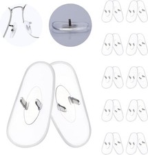6 Pairs Clear Nose Pads Nosepiece Replacement for Ray-Ban RB3457 Sunglasses