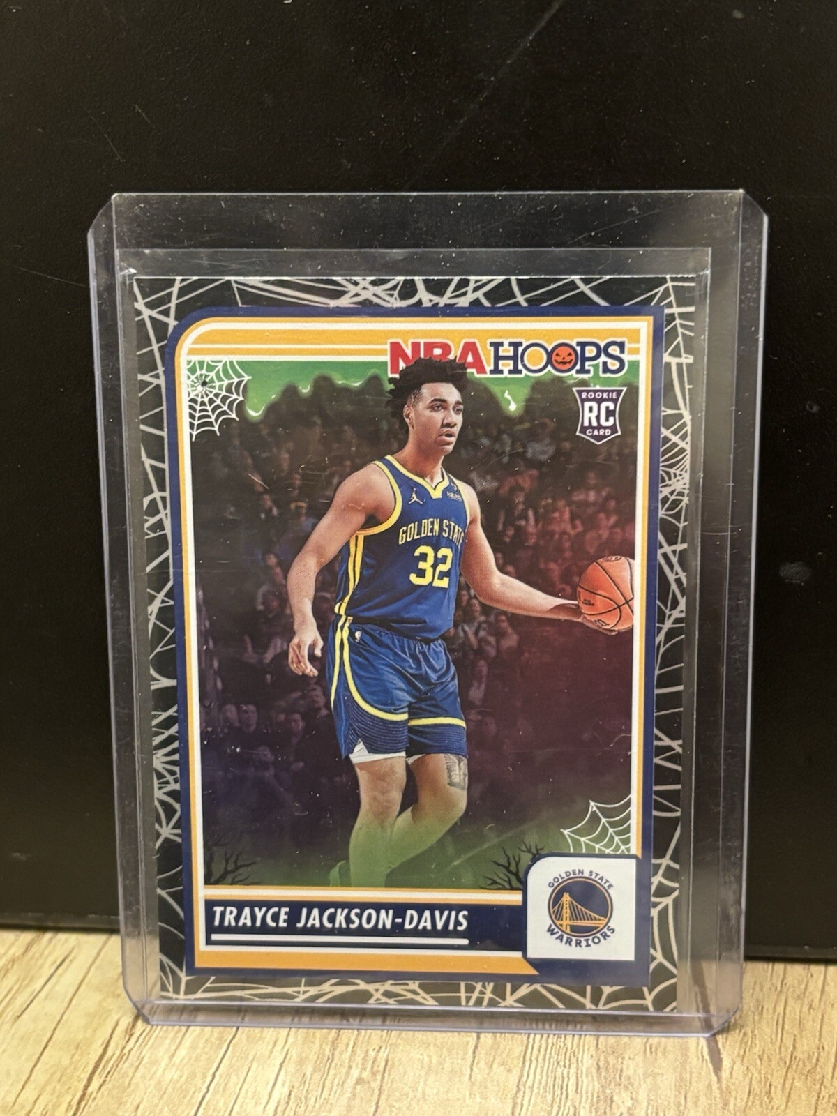 Trayce Jackson-Davis 2023-24 Panini Haunted Hoops #68 Spider Web Holo Parallel