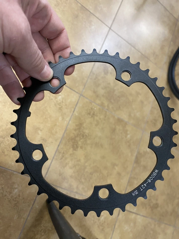 FSA Chainring 42T 130BCD Titanium Color, Non-ramped - Image 2 of 2