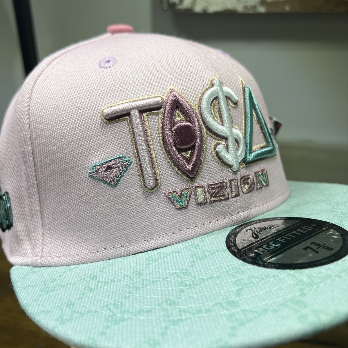 TISA Vizion Club Member Hat Pink Fitted 7 3/8 HeadGear
