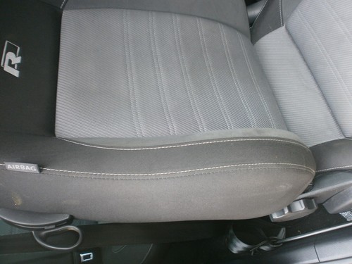 VW POLO 2017 R LINE VELOUR COMFORT CLOTH SPORT SEATS GENUINE ORIGINAL 6R 6C 34K - Picture 15 of 22