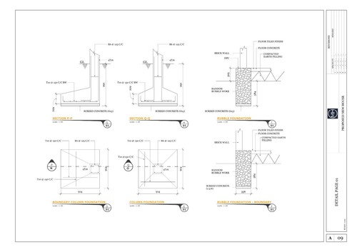 American Style Modern House Plan AutoCAD File & PDF For Blueprint Plans - Picture 8 of 8