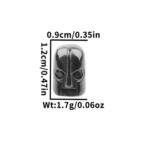 Zircon Micro Gemstones Pave Batman Helmet Superhero Connector Beads DIY Bracelet - Picture 31 of 31