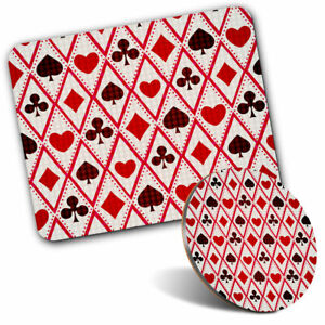 Placemat Mousemat 8x10 Playing Cards Hearts Spades  #3724