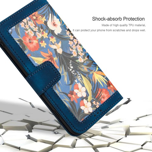 For Samsung Galaxy A06/A16/A26/A36/A56 Floral Pattern Crossbody Flip Wallet Case - Picture 44 of 85