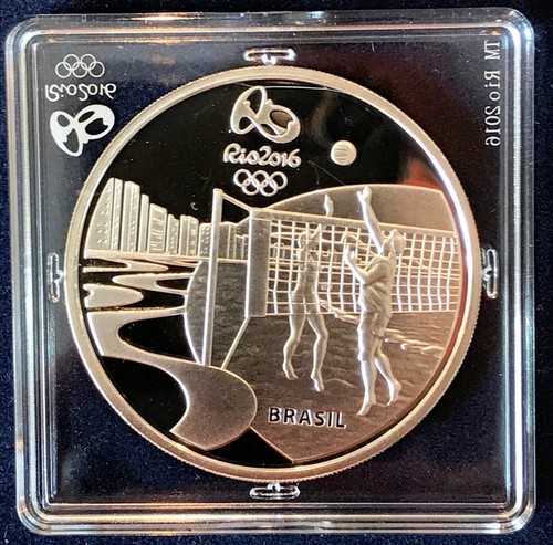 Brazil 5 reais Silver Proof 2014 Rio 2016 Music Bossa Nova CoA & Round Capsule - Picture 5 of 7