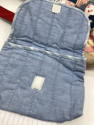 Hand-stitched Patchwork Purse Scrap Bags Handmade Handbag With Wallet - Picture 11 of 11