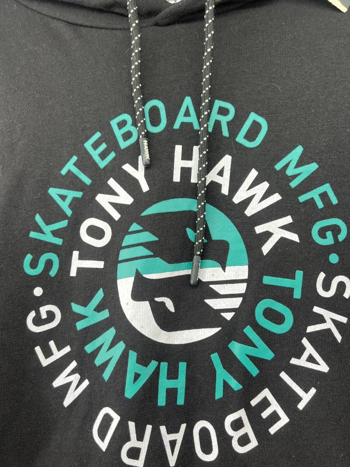 Tony Hawk Sudadera Para Hombres XL Monopatín MFG Negro Sudadera con Capucha HMT2314 Foto 3 de 4