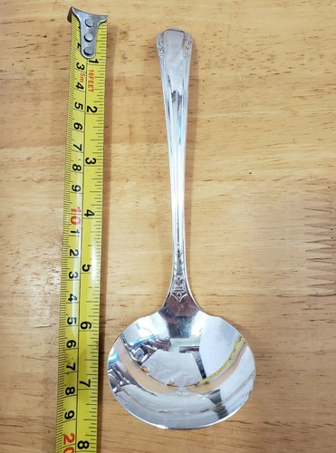WM. A. ROGERS VINTAGE 1934 MALIBU PATTERN SILVERPLATED GRAVY LADLE - Picture 10 of 11
