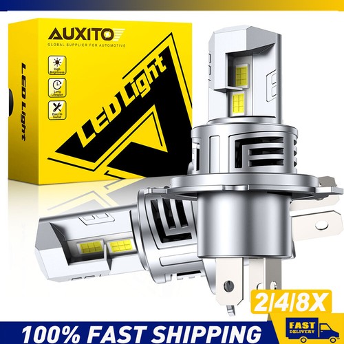 2/4/8x H4 LED HEADLIGHT High Low Beam Globes Super bright 6500K Bulbs No Error - Picture 9 of 14