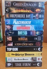 12 VHS Action Movies - See Picture and Description for names of movies