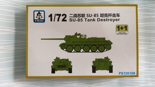 S-Model PS720108 1/72 SU-85 Tank Destroyer 1+1 Plastic Model Kit - Picture 2 of 6