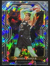 AMANDA ZAHUI B. 2021 Panini WNBA Prizm SILVER CRACKED ICE PRIZM #46 LA Sparks