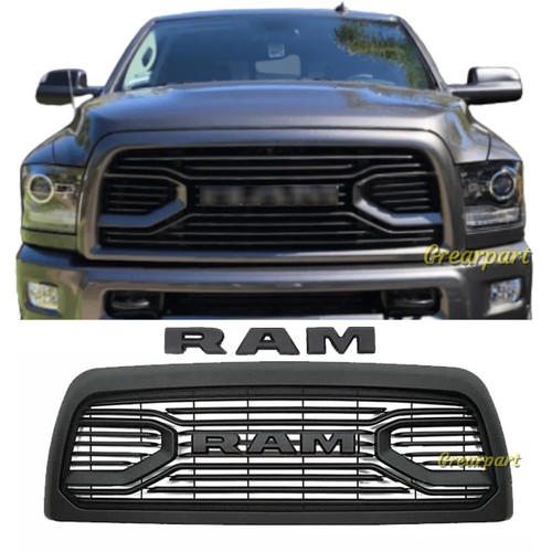 For 2010-2018 Dodge Ram 2500 Grille Front Grill W/Letters Big Horn Hood Mesh New - Picture 2 of 12