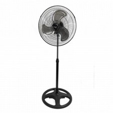 Vie Air 18 Inch Industrial Heavy Duty Pedestal Oscillating Metal Stand Fan