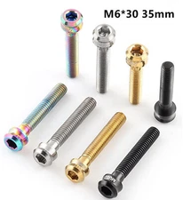 M6 Titanium alloy Inner Hex Bicycle Disc Brake Caliper top cover fixing screw