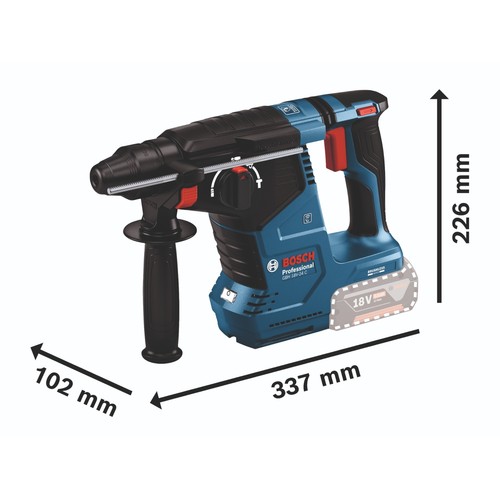 Bosch GBH 18V-24 C Professional Akku Bohrhammer 18 V 2,4 J SDS plus (0611923000) - Bild 3 von 4