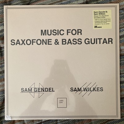 最終値下げ！Sam Gendel & Sam Wilkes レコード　LP LP) Sam Gendel & Sam Wilkes / Music for Saxofo