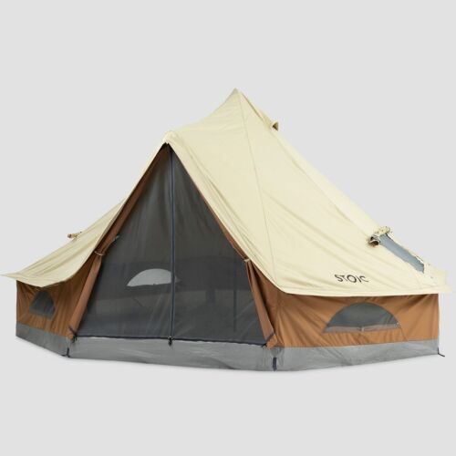 Stoic Bell Tent: 6-Person 3-Season Brown Sugar Combo, One Size - Picture 2 of 5