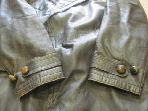 GREATCOAT DE CUERO OFICIAL WEHRMACHT ALEMÁN ORIGINAL SEGUNDA GUERRA MUNDIAL - Imagen 6 de 10
