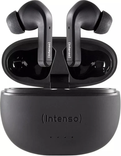 Intenso True Wireless Kopfhörer T300A Bluetooth Buds mit Akku schwarz