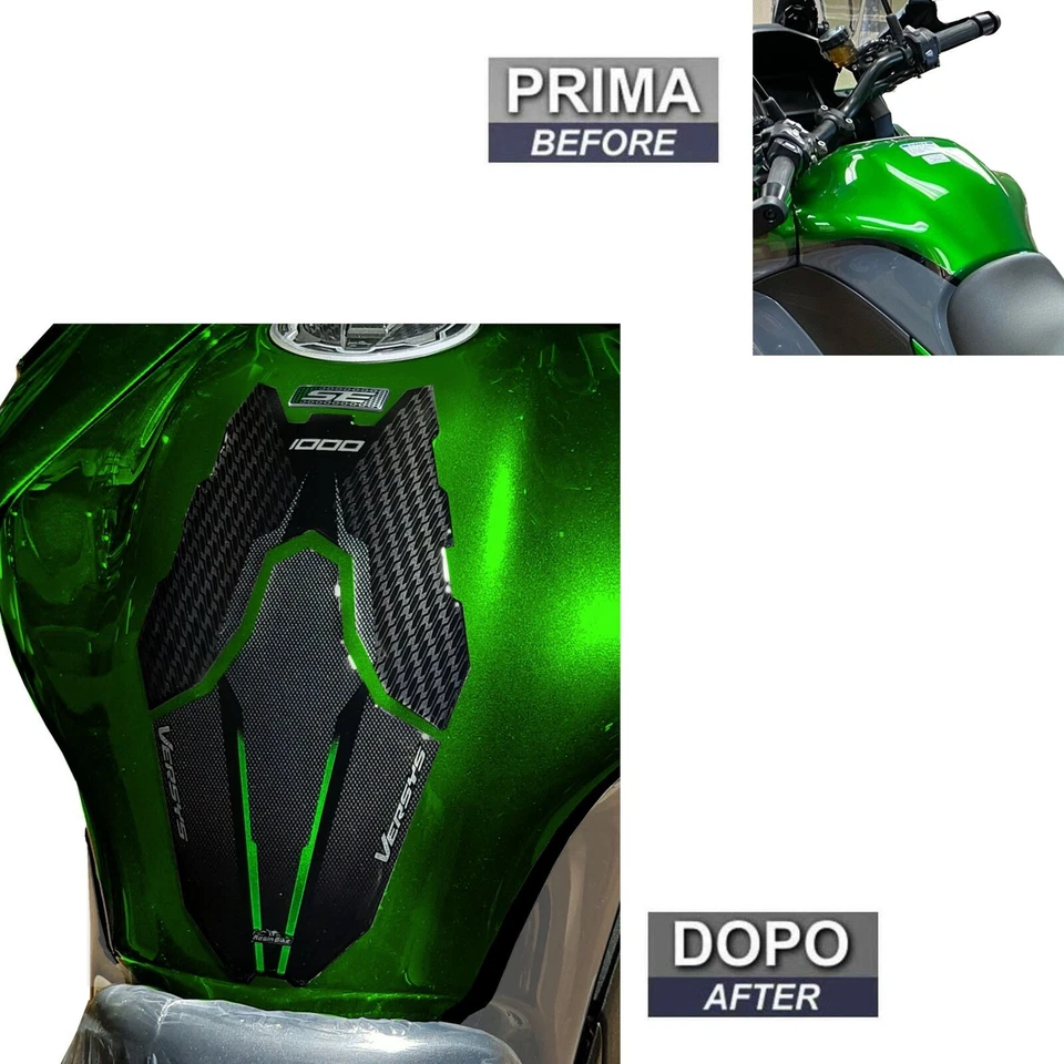 Наклейки бак подушечка мотоцикла 3D смолы совместимый Kawasaki Versys 1000 2019-20 - Изображение 3 из 4