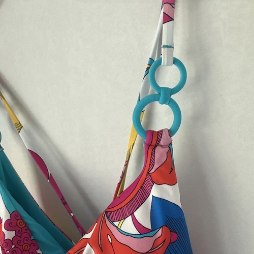 Trina Turk Fontaine One Piece Strappy/Convertible Back Swimsuit Sz 8 NWT $188 - Picture 6 of 13