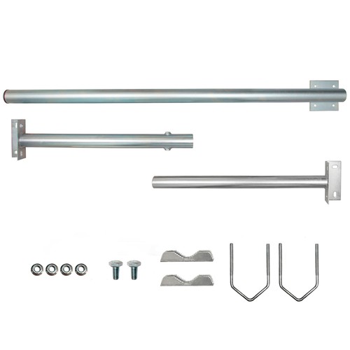 Dachsparrenhalter 120cm Mast SAT Aufdach Montage Sparren Halterung ALU Mastkappe - Bild 5 von 8