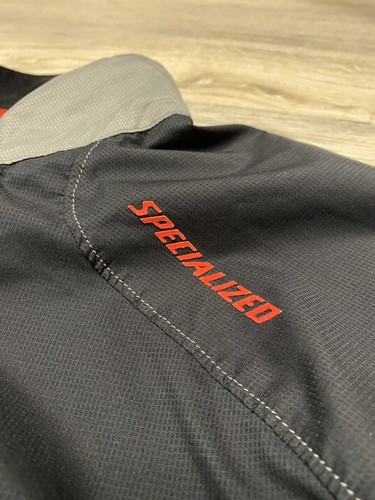 Specialized Fahrradjacke Large schwarz / grau Windbreaker leichter griffiger Bund - Bild 3 von 8